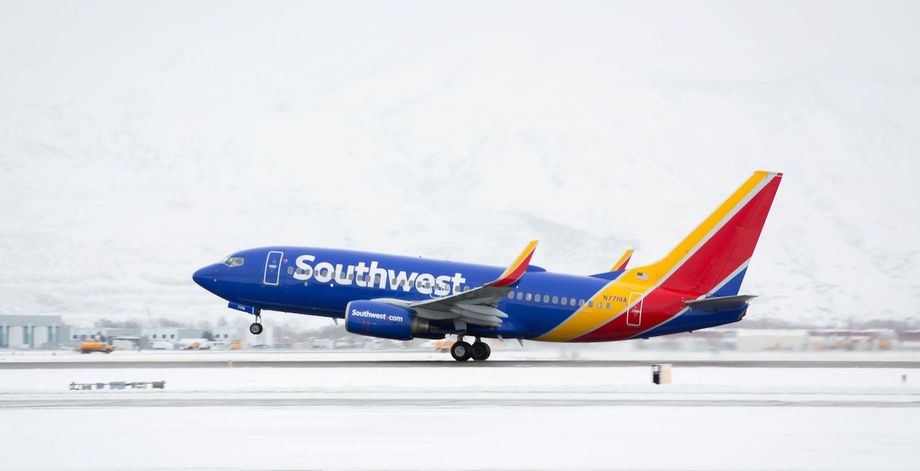 Southwest Airlines Aircraft Winter