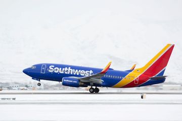 Southwest Airlines Aircraft Winter